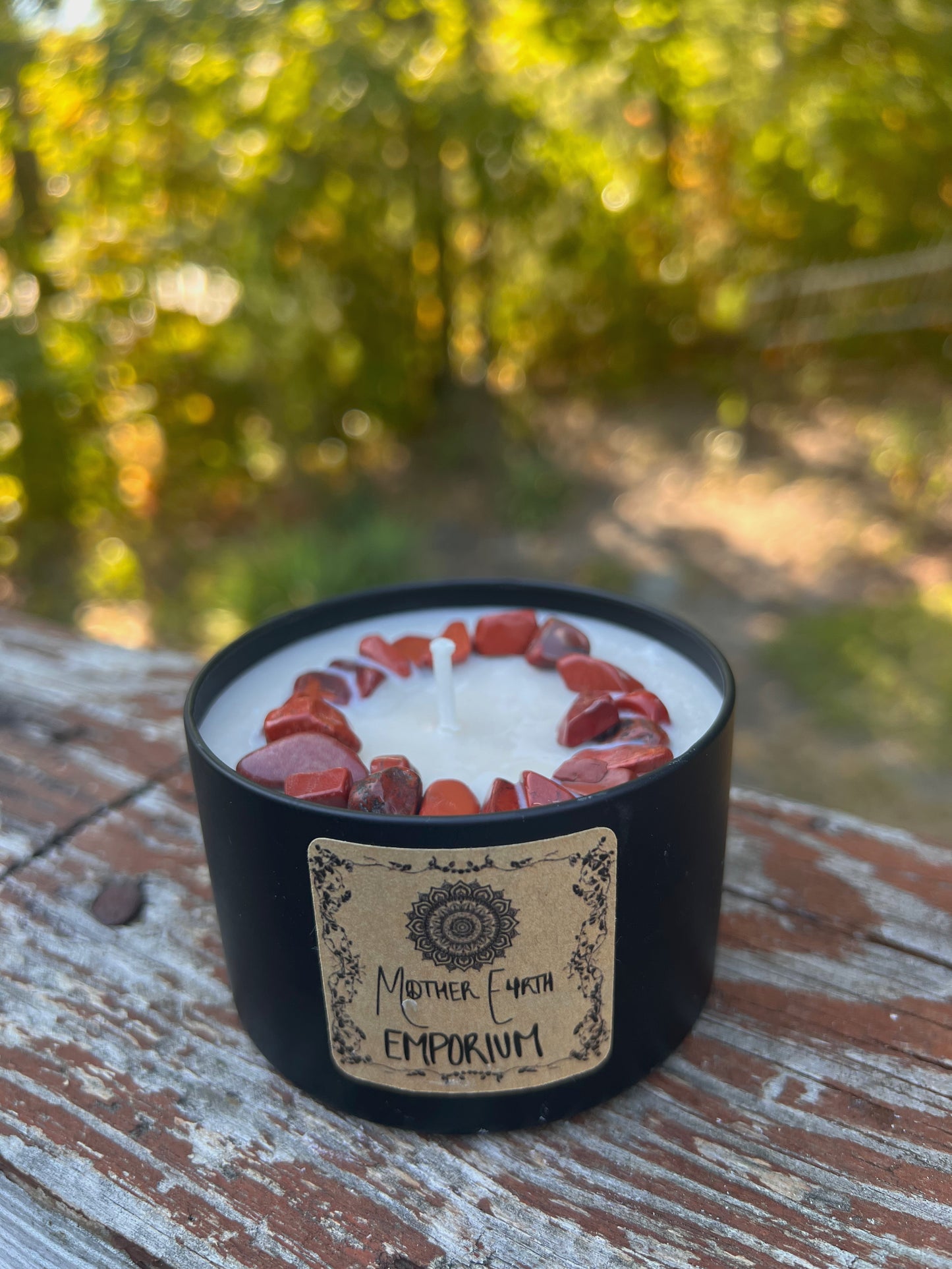 8oz. Nag Champa Soy Candle//Matte Black Collection