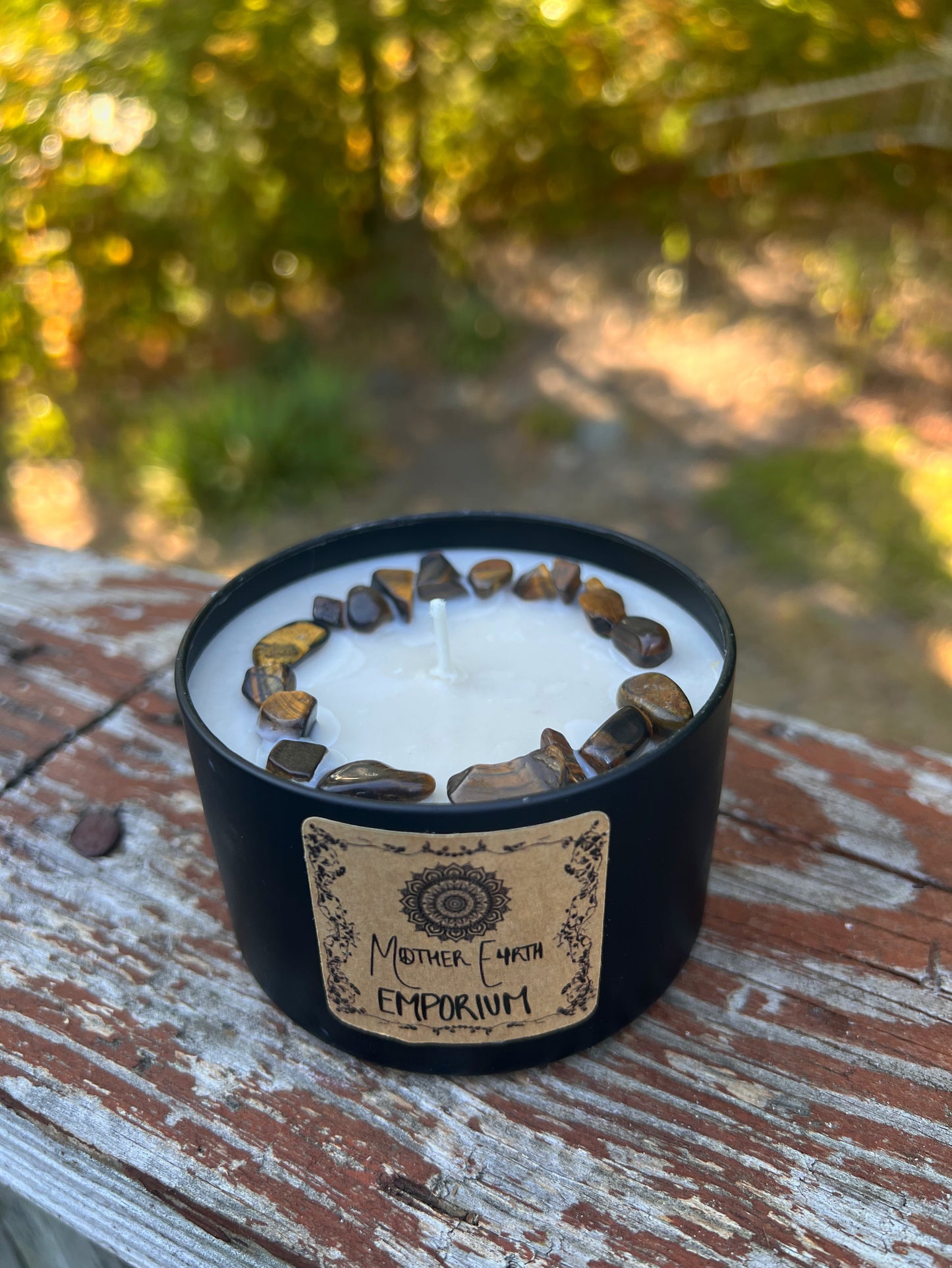 8oz. Nag Champa Soy Candle//Matte Black Collection