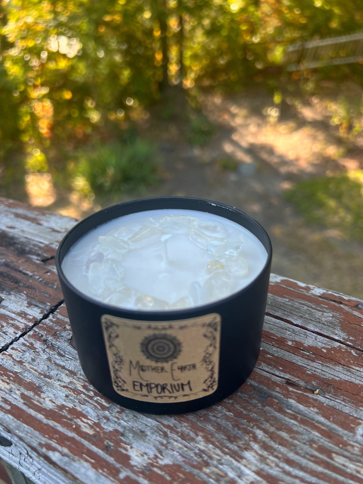 8oz. Nag Champa Soy Candle//Matte Black Collection