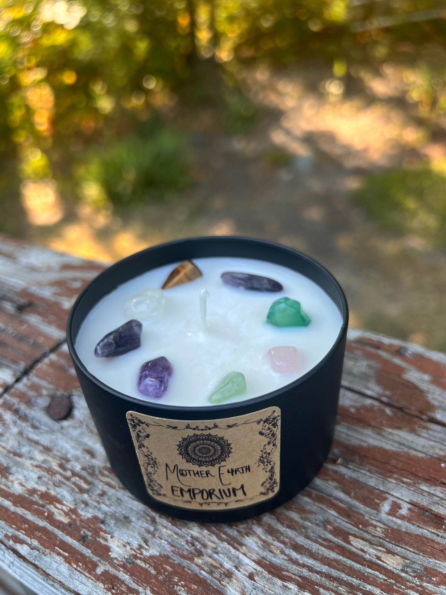 8oz. Nag Champa Soy Candle//Matte Black Collection
